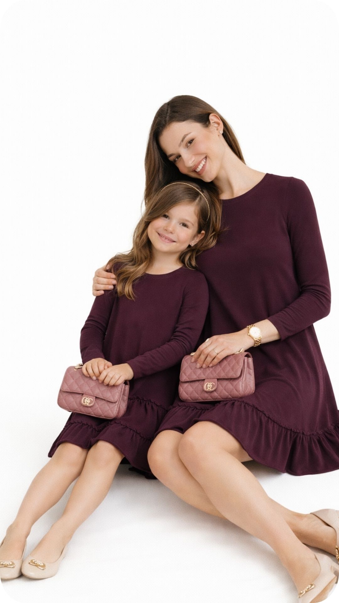 Miranda haljina - ženska & dječja | plum boja