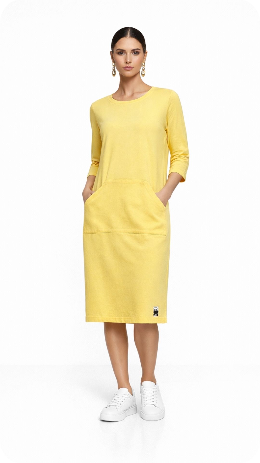 Haljine Rejna - udobna haljina od felpine s elastinom