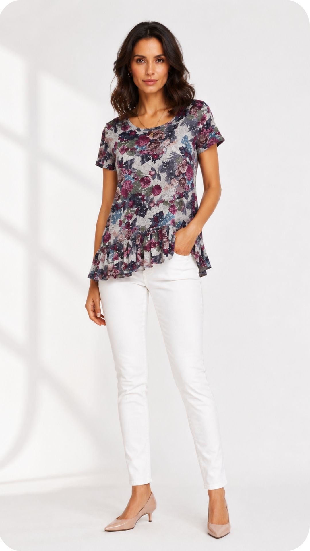 DONNEL Miranda Floral – Viscose Tunic