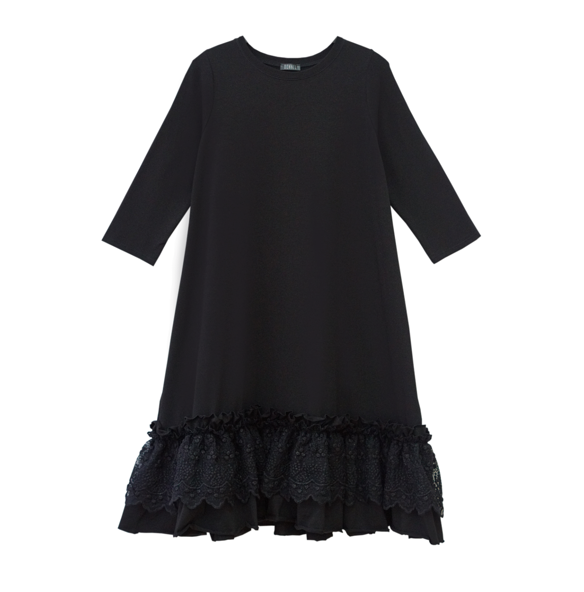 DONNEL Bruna haljina s čipkom, tamnoplava i crna