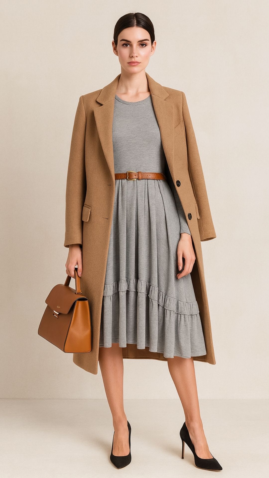 DONNEL Milla - limited edition Siva haljina od pamuka